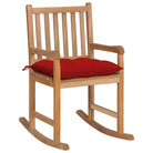 Fijn geschuurde houten tuinstoel voor binnen en buiten - Rood / 1 - Tuinstoelen