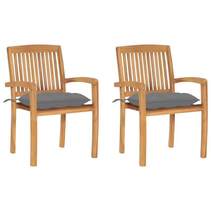 Fijn geschuurde houten tuinstoelen met vintage uitstraling - Tuinstoelen