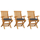 Fijn geschuurde houten tuinstoelen set voor terras en tuin - Antraciet / 3 - Tuinstoelen