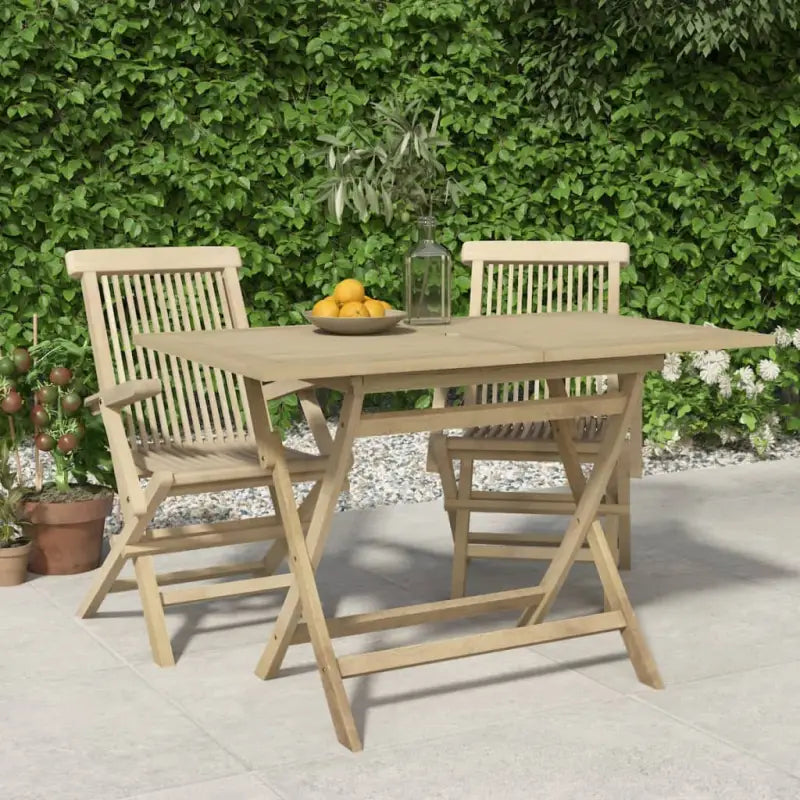 Fijn geschuurde houten tuintafel met waterbasis afwerking - Grijs / 1 - Tuintafels