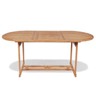 Fijn geschuurde houten tuintafel voor buiten met klassiek ontwerp - Tuintafels