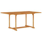 Fijn geschuurde houten tuintafel voor buiten met klassiek ontwerp - 150 x 90 x 75 cm / 1 / Rechthoekig - Tuintafels