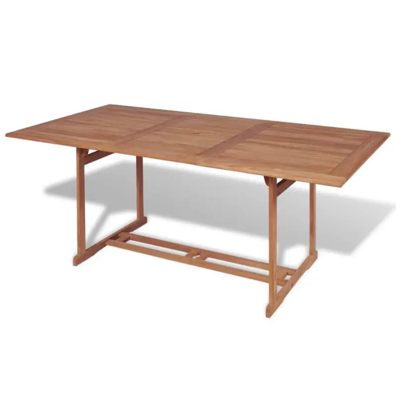 Fijn geschuurde houten tuintafel voor buiten met klassiek ontwerp - 180 x 90 x 75 cm / 1 / Rechthoekig - Tuintafels