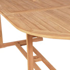 Fijn geschuurde houten tuintafel voor buiten met klassiek ontwerp - Tuintafels