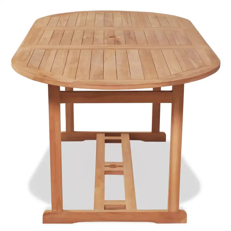 Fijn geschuurde houten tuintafel voor buiten met klassiek ontwerp - Tuintafels