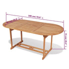 Fijn geschuurde houten tuintafel voor buiten met klassiek ontwerp - Tuintafels