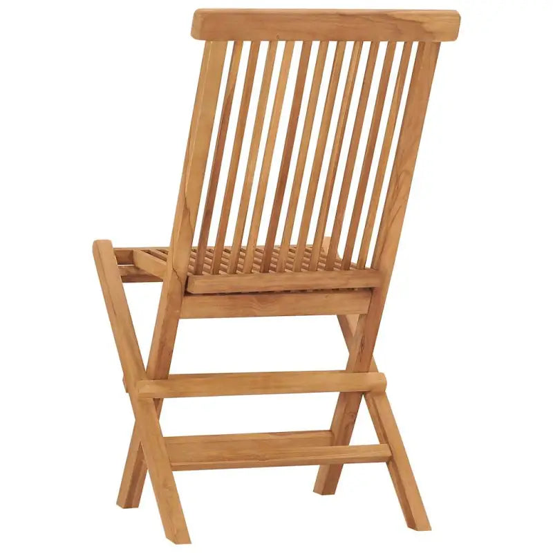 Fijn geschuurde teak klapstoel met levering bevat inklapbare stoelen - Tuinstoelen
