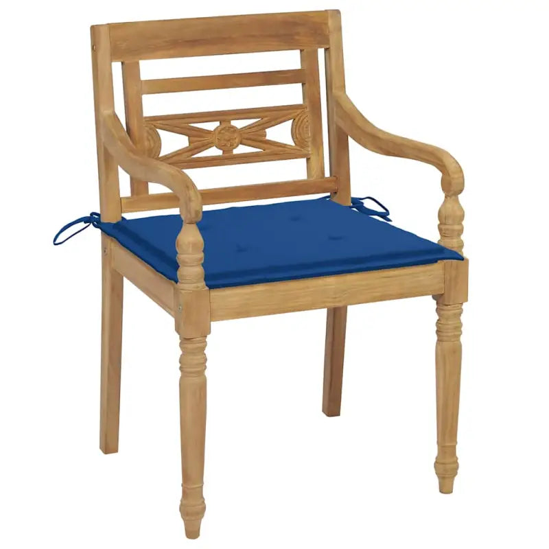 Fijn geschuurde Teakhouten Batavia Tuinstoelen voor een rustieke sfeer - Tuinstoelen