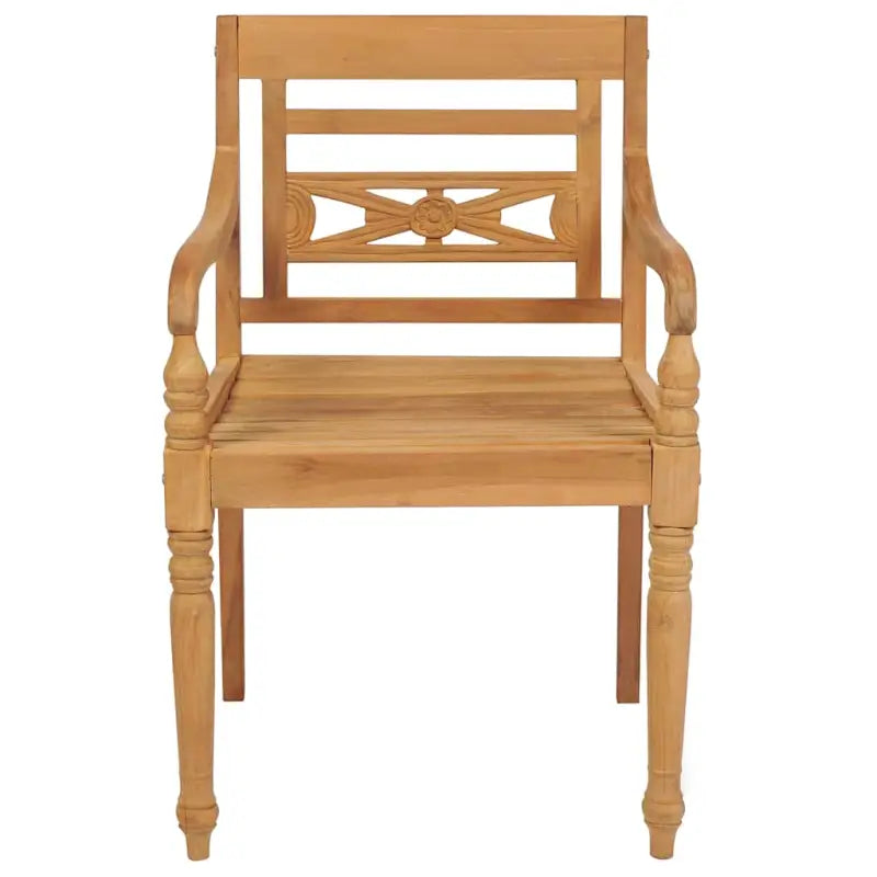 Fijn geschuurde Teakhouten Batavia Tuinstoelen voor een rustieke sfeer - Tuinstoelen