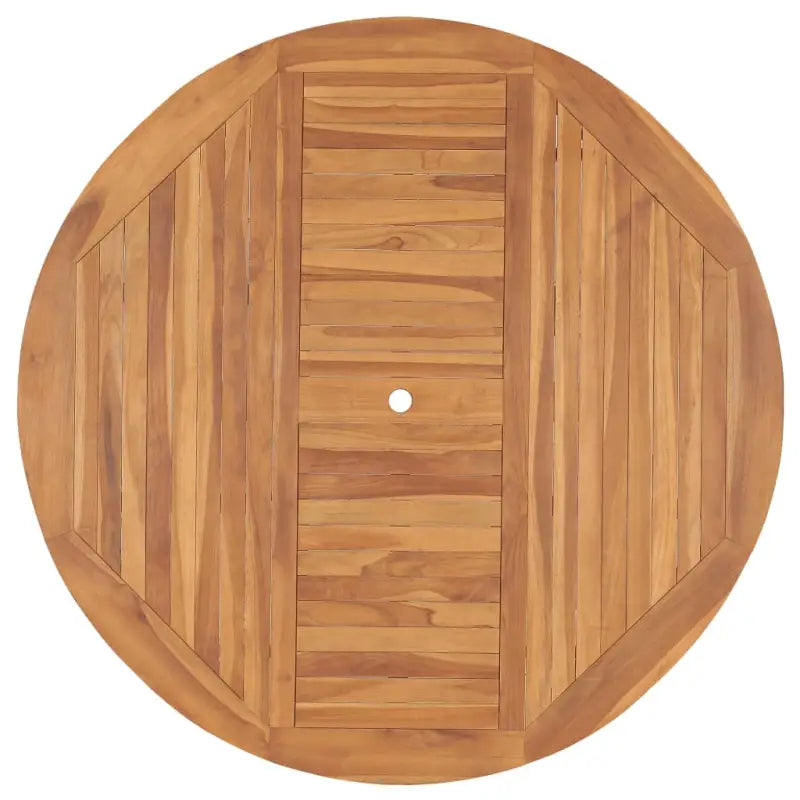 Fijn geschuurde teakhouten eettafel met waterbasis afwerking - Tuintafels