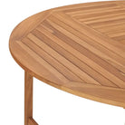 Fijn geschuurde teakhouten eettafel met waterbasis afwerking - Tuintafels