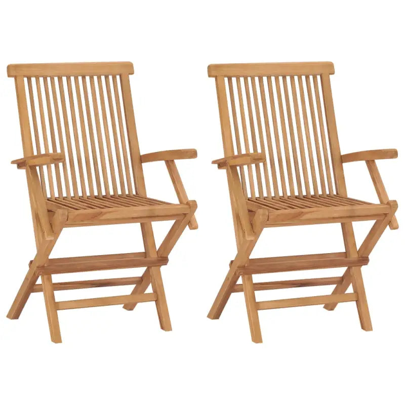 Fijn geschuurde teakhouten tuinstoelen met comfortabele zitplekken - 2 - Tuinstoelen