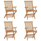 Fijn geschuurde teakhouten tuinstoelen met comfortabele zitplekken - 4 - Tuinstoelen