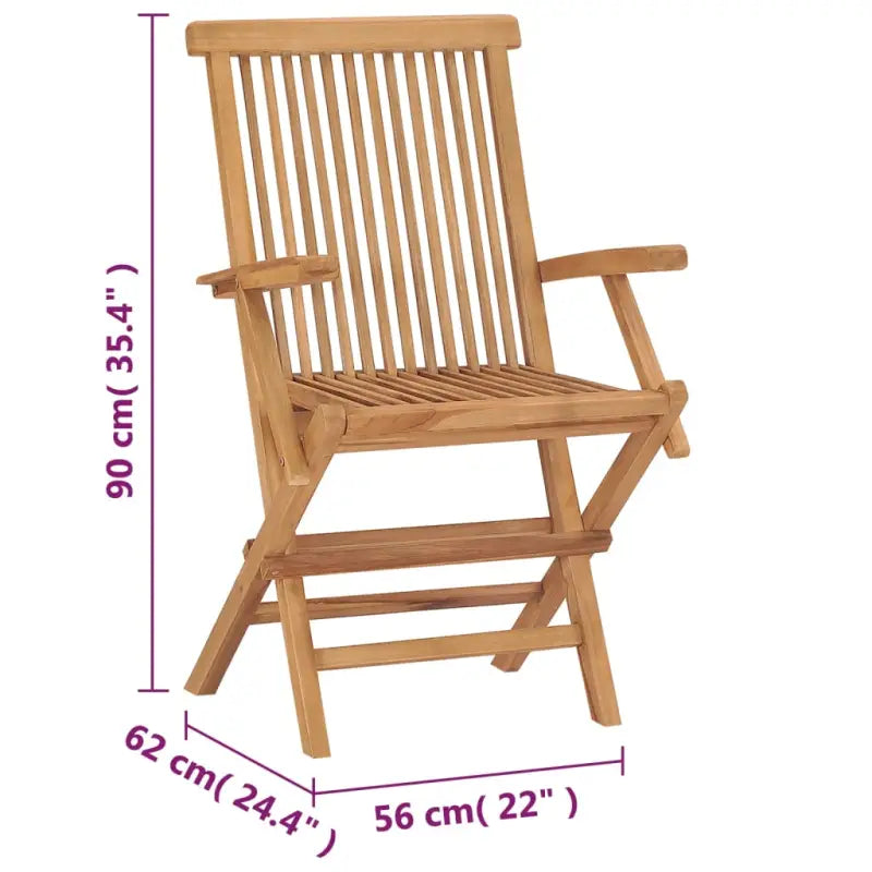 Fijn geschuurde teakhouten tuinstoelen met comfortabele zitplekken - Tuinstoelen