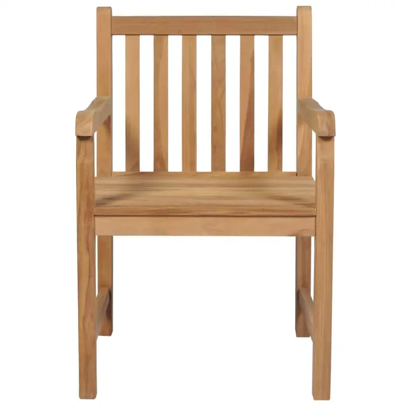 Fijn geschuurde teakhouten tuinstoelen set voor buitenruimte - Tuinstoelen