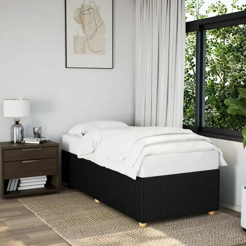 Fluweel bedframe voor comfortabele nachten - Zwart / enkele maat - Bedden & bedframes