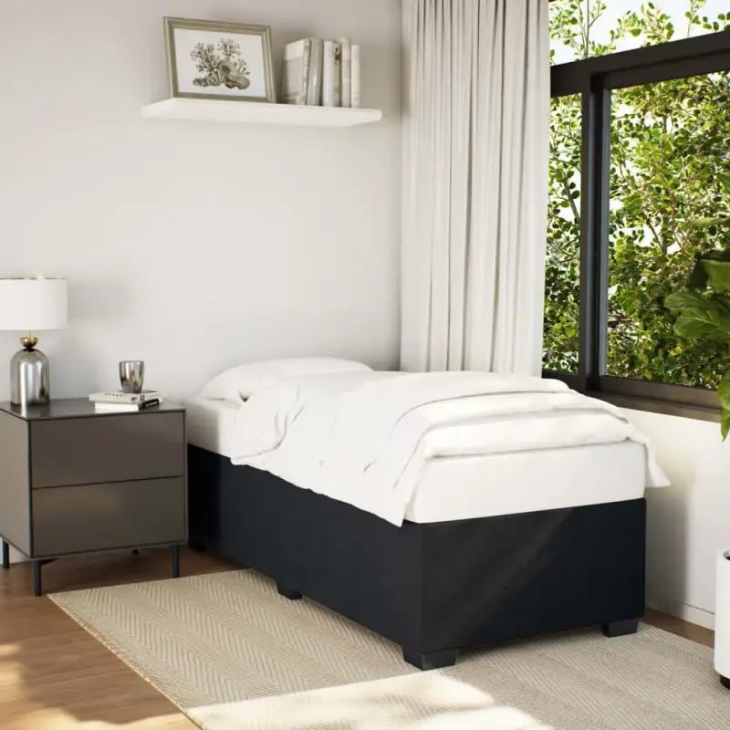 Fluwelen Bedframe voor Comfort en Stijl in de Slaapkamer - Zwart / 100 x 200 cm - Bedden & bedframes
