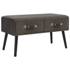Fluwelen salontafel met massief grenenhout voor een luxe interieur - Donkergrijs / 1 - Salontafels
