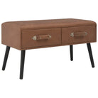 Fluwelen salontafel met massief grenenhout voor een luxe interieur - Donkerbruin / 1 - Salontafels