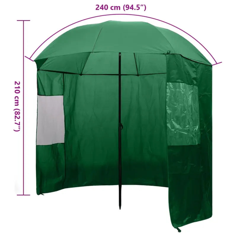 Functionele parasol voor vissers van gepoedercoat staal - Parasols en zonneschermen