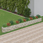 Gabion plantenbak van gegalvaniseerd ijzer voor een stabiele border - 610 x 50 x 50 cm / 1 - Bloempotten & plantenbakken