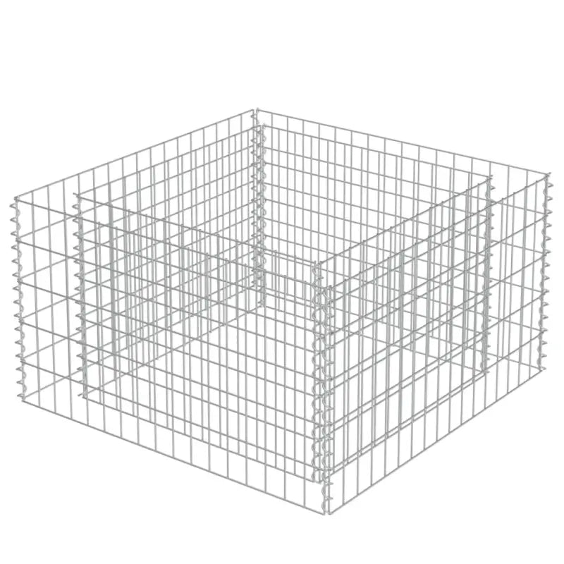 Gabion plantenbak van gegalvaniseerd staal voor tuin en terras - Bloempotten & plantenbakken