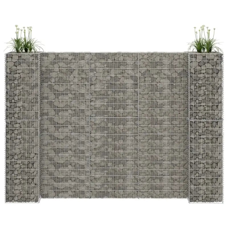 Gabion plantenbak voor een stijlvolle tuinborder - 260 x 40 x 200 cm / 1 - Bloempotten & plantenbakken