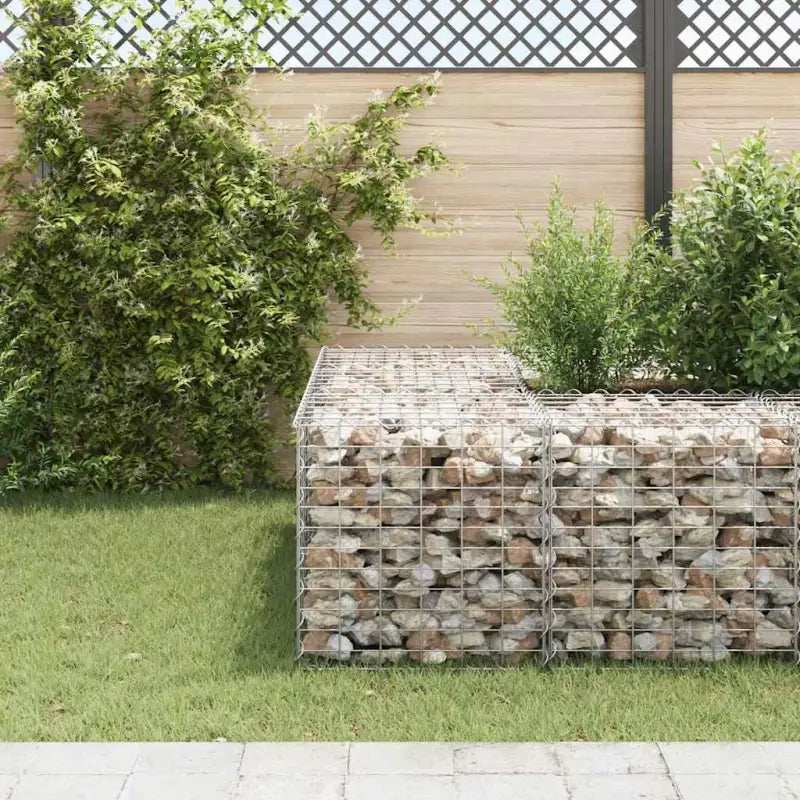 Gabion plantenbak voor een stijlvolle tuinborder - Bloempotten & plantenbakken