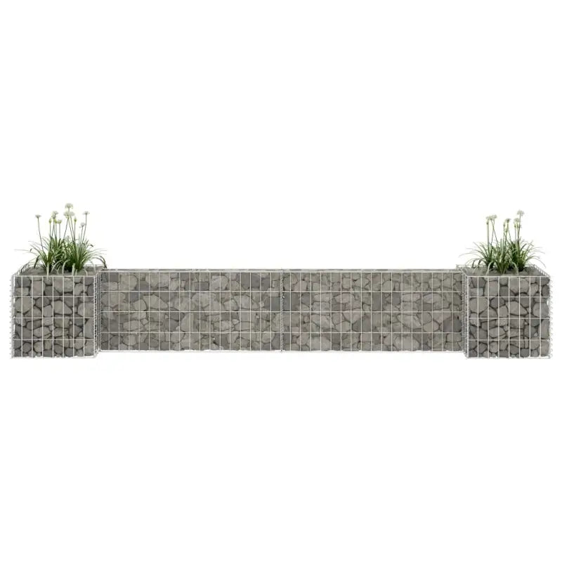 Gabion plantenbak voor een stijlvolle tuinborder - Bloempotten & plantenbakken