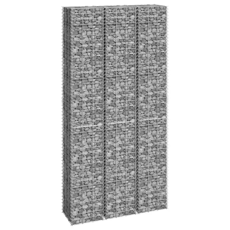 Gabion plantenbakken voor tuinen en landschapsontwerp - 30 x 30 x 200 cm (3 pcs) / 1 - Bloempotten & plantenbakken