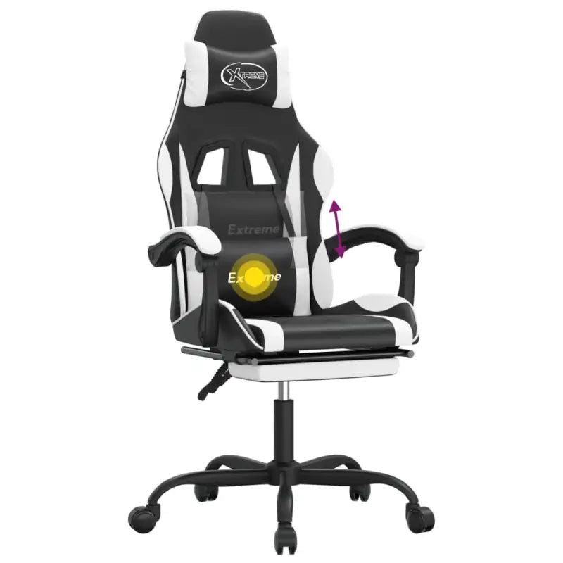 Gamestoel met verstelbare rugleuning en extra kussens voor extra comfort - Gamingstoelen