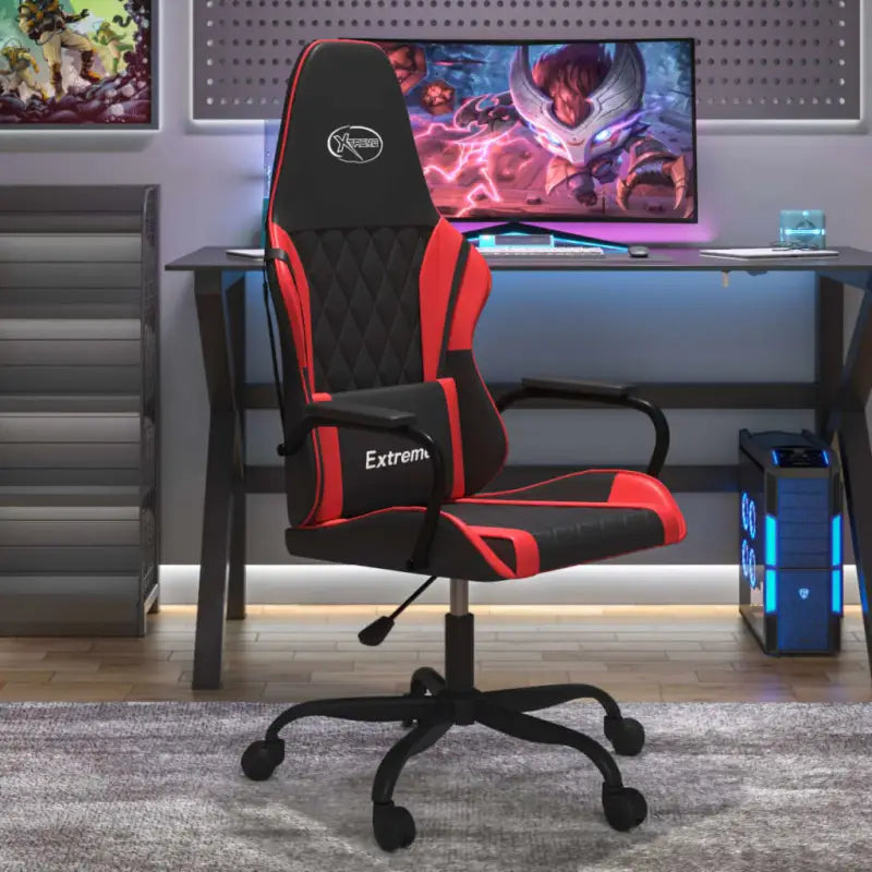 Gamestoel van kunstleer voor comfortabel en duurzaam gamen - Rood / 1 - Gamingstoelen