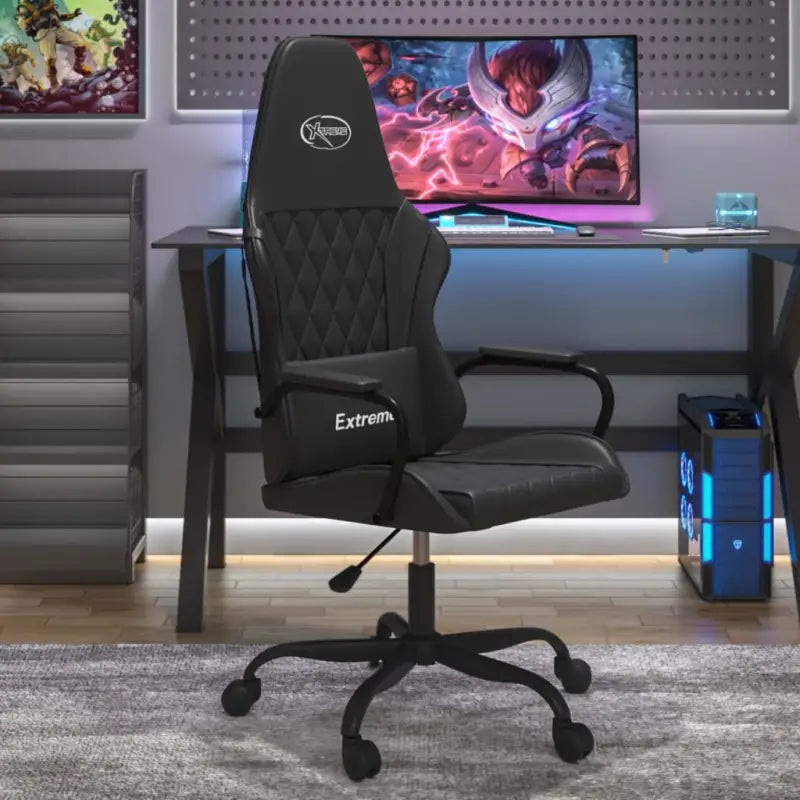Gamestoel van kunstleer voor comfortabel en duurzaam gamen - Zwart / 1 - Gamingstoelen