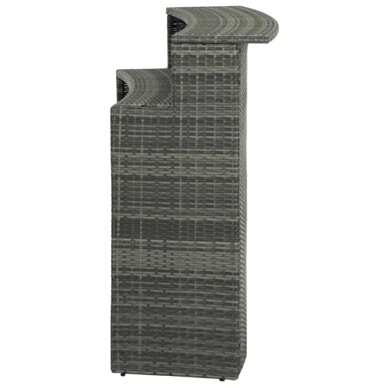 Gebogen Bartafel met Twee-laags Blad voor Buitengebruik - Tuintafels