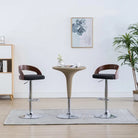 Gebogen hout barkrukken met metalen frame levering bevat stijlvolle stoelen - Donkergrijs / 2 - Barkrukken