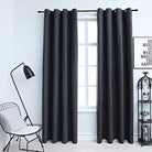 Gebroken Witte Gordijnen met Metalen Ringen voor Elegante Privacy - Antraciet / 140 x 175 cm / 1 - Gordijnen & vitrages