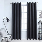 Gebroken Witte Gordijnen met Metalen Ringen voor Elegante Privacy - Antraciet / 140 x 245 cm / 1 - Gordijnen & vitrages