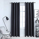Gebroken Witte Gordijnen met Metalen Ringen voor Elegante Privacy - Antraciet / 140 x 225 cm / 1 - Gordijnen & vitrages