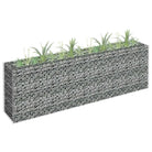 Gegalvaniseerd Staal Gabion Plantenbak voor Stijlvolle Tuinranden - 180 x 30 x 60 cm / 1 - Bloempotten & plantenbakken