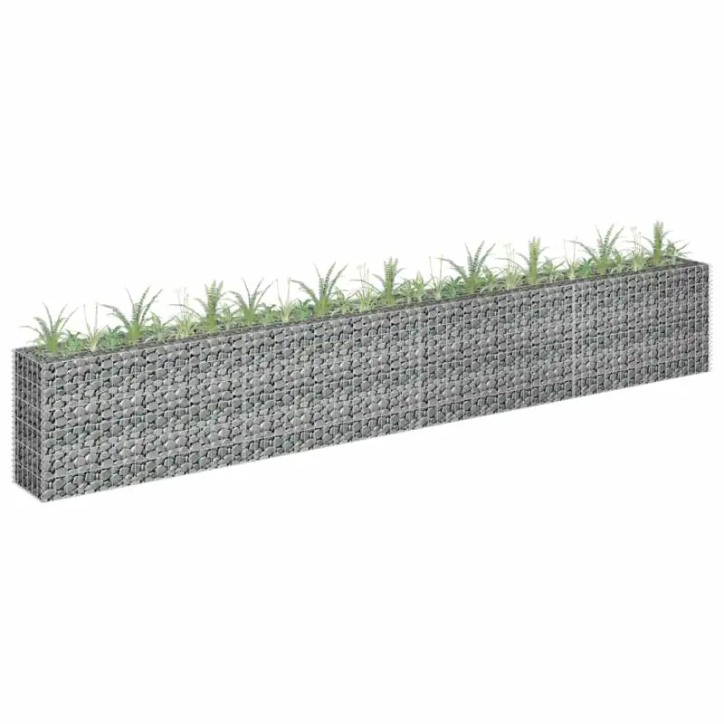 Gegalvaniseerd Staal Gabion Plantenbak voor Stijlvolle Tuinranden - 360 x 30 x 60 cm / 1 - Bloempotten & plantenbakken