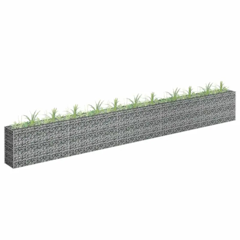 Gegalvaniseerd Staal Gabion Plantenbak voor Stijlvolle Tuinranden - 450 x 30 x 60 cm / 1 - Bloempotten & plantenbakken