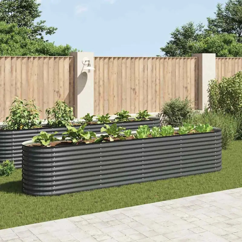 Gegalvaniseerd staal plantenbak voor tuin balkon en patio decoratie - Bloempotten & plantenbakken