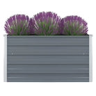 Gegalvaniseerd Staal Verhoogd Tuinbed voor Planten en Groenten - Grijs / 1 - Bloempotten & plantenbakken