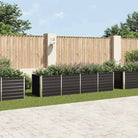 Gegalvaniseerd Staal Verhoogde Bloempotten en Plantenbakken - Antraciet / 320 x 80 x 77 cm / 1 - Bloempotten &