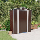 Gegalvaniseerd stalen tuinhuizen met praktische ventilatieopening - Donkerbruin / 1 - Tuinhuizen