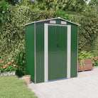 Gegalvaniseerd stalen tuinhuizen met praktische ventilatieopening - Groen / 1 - Tuinhuizen