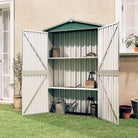 Gegalvaniseerd Stalen Tuinschuur voor Gereedschap en Tuinbenodigdheden - Groen / 1 - Tuinhuizen