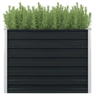 Gegalvaniseerd stalen verhoogd tuinbed voor planten en groenten - Antraciet / 1 - Bloempotten & plantenbakken