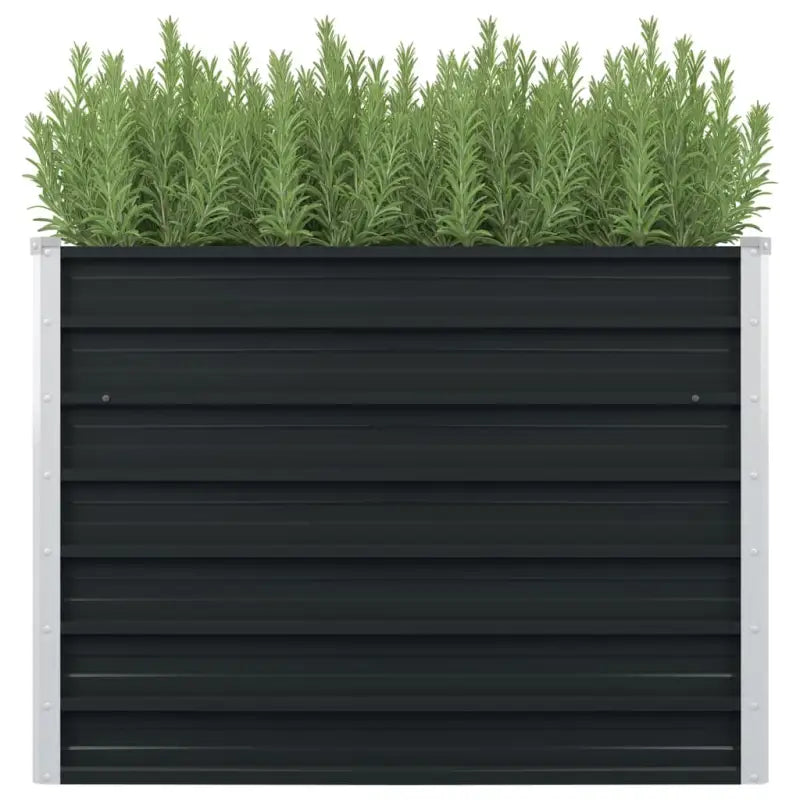 Gegalvaniseerd stalen verhoogd tuinbed voor planten en groenten - Antraciet / 1 - Bloempotten & plantenbakken