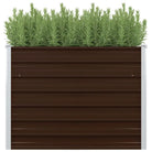 Gegalvaniseerd stalen verhoogd tuinbed voor planten en groenten - Bruin / 1 - Bloempotten & plantenbakken